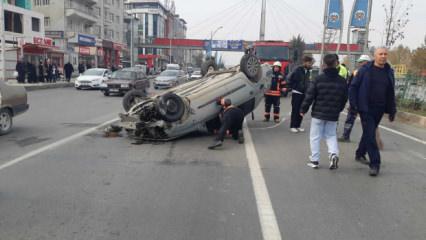 Malatya'da otomobiller çarpıştı: 3 yaralı