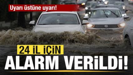 Meteorolojiden son dakika duyurusu! 24 il için alarm verildi! Kar ve yağmur bekleniyor