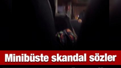 Minib&uuml;s şof&ouml;r&uuml; kart basmayan &ouml;ğrencilere beddua etti!