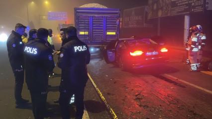 K&uuml;tahya'da otomobil TIR'a &ccedil;arptı! 4 &ouml;l&uuml;