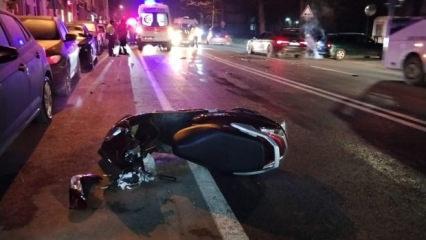 Otomobille çarpışan motosikletin sürücüsü öldü