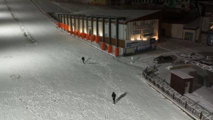 Palandöken’de kar etkisini gösterdi! Sezon hazırlıkları sürüyor