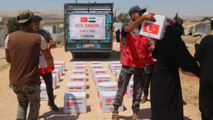 Sadakataşı Suriye’de 4 bin aileye gıda kolisi ulaştırdı