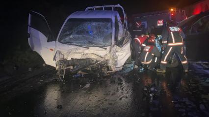 Sakarya'da feci kaza: 1 ölü 3 yaralı