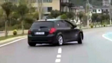 Sakarya’da trafikte drift atan sürücüye 46 bin TL ceza