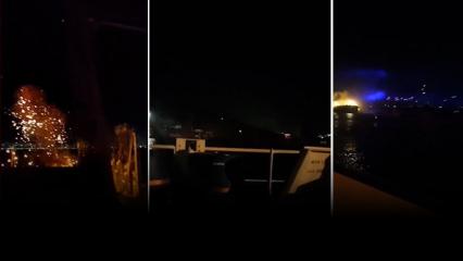 Savaşın ortasında kalan Türk mürettebattan yeni görüntüler: Mermi manyağı yaptılar