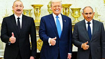 Trump'tan Aliyev ve Paşinyan'a teşekk&uuml;r