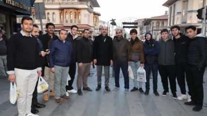 Başkan Altay, Şeb-i Arus etkinlikleri için kentte gelen misafirlerle ve esnafla buluştu 