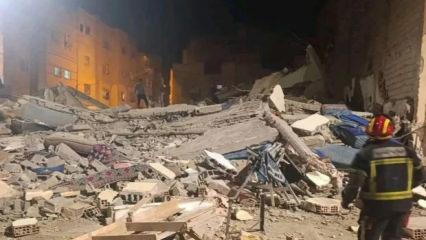 Fas'ta iki bina &ccedil;&ouml;kt&uuml;! Onlarca &ouml;l&uuml; ve yaralı var