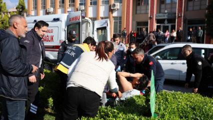 Aydın'da akıl dışı olay! Boşanma duruşmasından çıktı, eşini bıçakladı