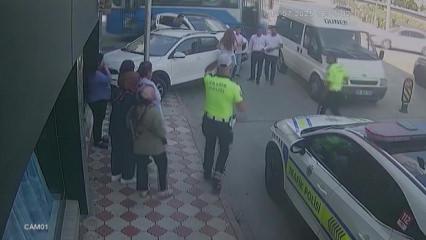 Amasya&rsquo;da ara&ccedil; mağaza vitrinine girdi: O anlar kamerada