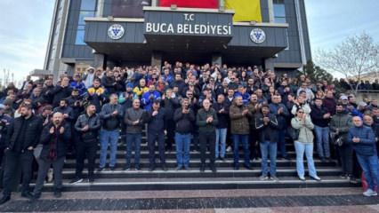 '&Ccedil;&ouml;p dağlarının sebebi biz değiliz' diyen Buca Belediyesi iş&ccedil;ileri iş bıraktı