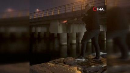 Büyükçekmece’de denize silahla ateş edip ‘ses terapisi’ yazan şahıs yakalandı