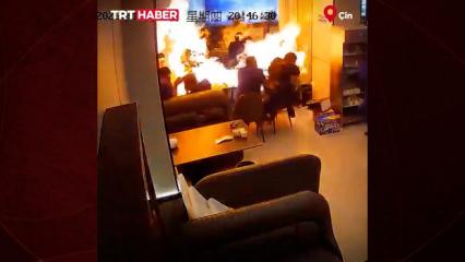&Ccedil;in&rsquo;de restoranda gazlı ocak patladı: Yemek yiyenler panikle ka&ccedil;tı