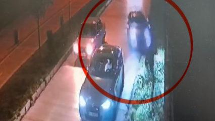 Dehşet saçan aracın polise çarpma anı kamerada