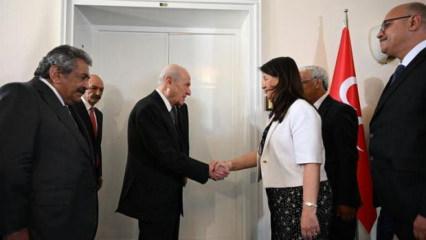 DEM Parti heyetinden MHP Lideri Bah&ccedil;eli'ye ziyaret