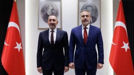 Bakan Hakan Fidan, Siber G&uuml;venlik Başkanı &Uuml;mit &Ouml;nal ile g&ouml;r&uuml;şt&uuml;