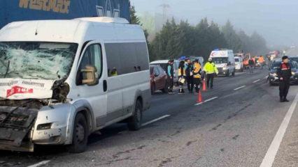 Edirne'de 10 aracın karıştığı zincirleme kaza! Çok sayıda yaralı var