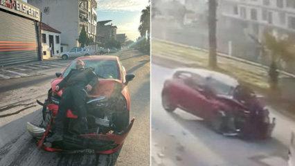 Eski eşiyle evli polis memuruna otomobille &ccedil;arpıp fotoğrafını &ccedil;ekti: G&ouml;zaltına alındı