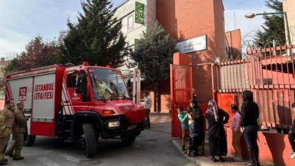 Fatih'te okulda doğal gaz paniği! Tahliye edildi...