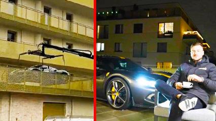 Ferrari'sini &ouml;yle bir yere park etti ki... D&uuml;nya onu konuşuyor
