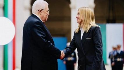 Filistin Devlet Başkanı Abbas'tan İtalya'ya "Filistin Devleti'ni tanıyın" çağrısı