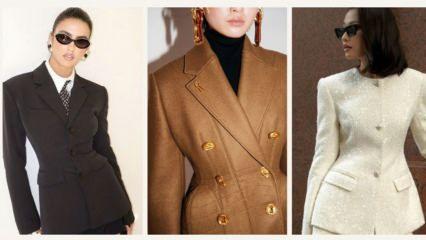 Kusursuz ve feminen bir silüet: Bel vurgulu blazer ceketler sahnede!