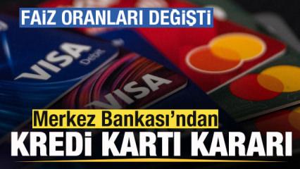 Merkez Bankası'ndan kredi kartı kararı! Faiz oranlarında indirim