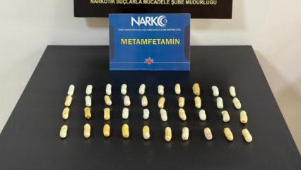 Midesinden 40 kapsül halinde 407 gram uyuşturucu çıktı