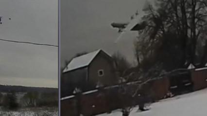 Rus nakliye u&ccedil;ağı parampar&ccedil;a olmuştu: İşte Antonov An-22'nin son anları!