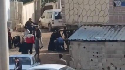 Şanlıurfa'da meydan savaşı gibi kavga: 1 kişinin silahla vurulma anı kamerada
