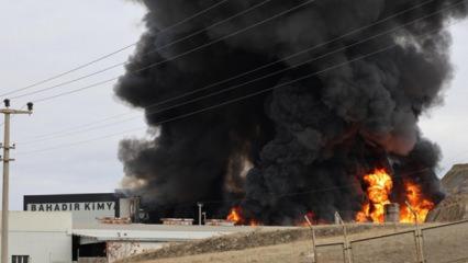 Son Dakika: Kırıkkale'de kimya fabrikasında yangın!