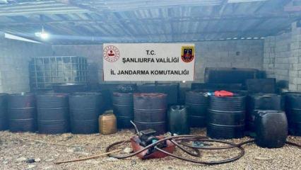 Ak&ccedil;akale'de 3 bin 900 litre ka&ccedil;ak akaryakıt ele ge&ccedil;irildi