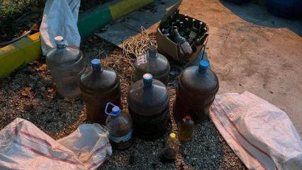 Aydın'da 6 ton sahte alkol ele ge&ccedil;irildi