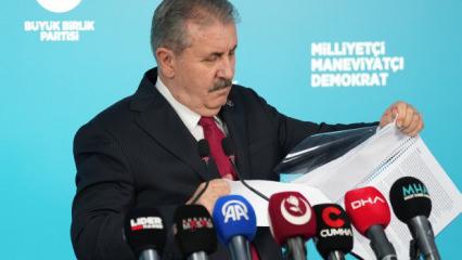Destici, DEM Parti'nin raporunu yırtıp attı: Sevr hayallerini diriltme girişimi
