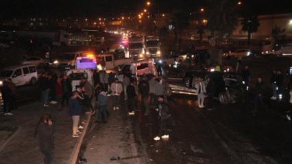 Şırnak'ta freni boşalan vin&ccedil; 6 araca &ccedil;arptı: &Ccedil;ok sayıda yaralı var