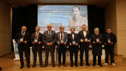 Doğu T&uuml;rkistan m&uuml;cadelesinin lideri Mehmet Emin Buğra İZ&Uuml;'de anıldı