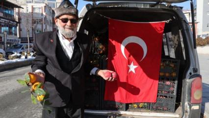 'Elmacı Dede' karlı dağları aştı! 38 saatlik yolculukla Hakkari'ye ulaştı