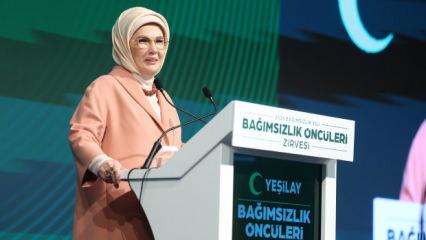 Emine Erdoğan'dan Bağımsızlık &Ouml;nc&uuml;leri Zirvesi'ne ilişkin paylaşım