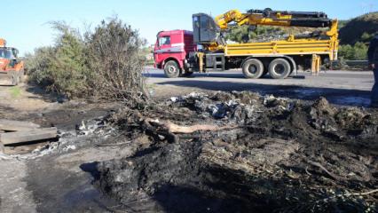 Hatay'da korkun&ccedil; kaza: Yanan TIR'da 2 kişi can verdi!