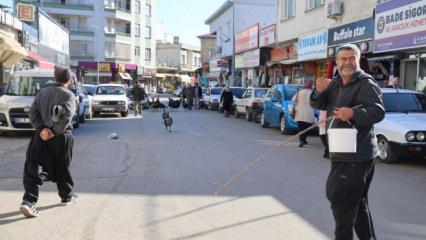 Hindiler &ccedil;arşıda gezdirilerek satılıyor