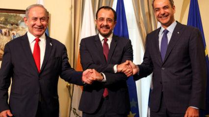 İsrail Yunanistan ve GKRY'den Doğu Akdeniz hamlesi! Ortak askeri g&uuml;&ccedil; iddiası