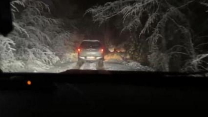 Karab&uuml;k'&uuml;n y&uuml;ksek kesimlerinde kar kalınlığı 40 santimetreye ulaştı