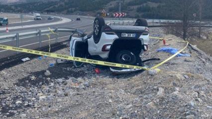 Karşı şerdi ge&ccedil;erek takla atan otomobilde 1 kişi hayatını kaybetti