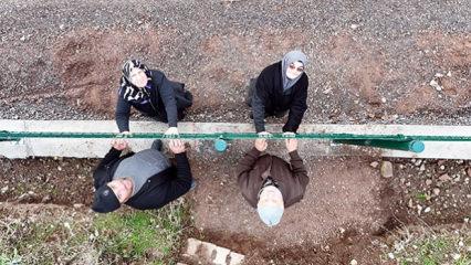 Kayseri'de bir mahalle tel &ouml;rg&uuml;yle ikiye b&ouml;l&uuml;nd&uuml;! B&ouml;lge halkı şaşkın