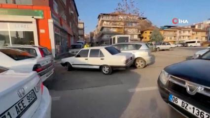 Kırıkkale'de film sahnelerini aratmayacak anlar: Ehliyetsiz s&uuml;r&uuml;c&uuml;n&uuml;n faturası ağır oldu