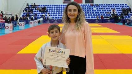 K&uuml;tahyalı minik judocudan bronz madalya
