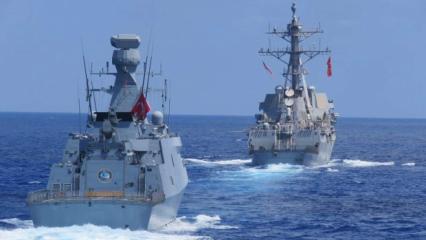 Denizlerin &Ccedil;elik Kubbesi! Yunan basını "Mavi Vatan'ın g&uuml;&ccedil;lenen donanması" diyerek &ouml;vd&uuml;