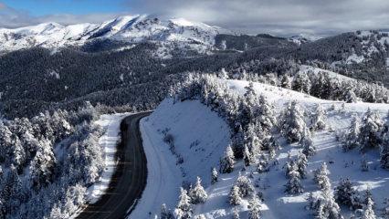 Mevsimin doğaya yansıması: Tersun Dağı Ge&ccedil;idi&rsquo;nde b&ouml;yle g&ouml;r&uuml;nt&uuml;lendi!