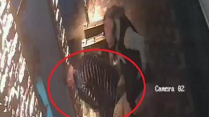 Nefes borusuna şeker ka&ccedil;an &ccedil;ocuğa esnaf yetişti! İşte o anlar kamerada